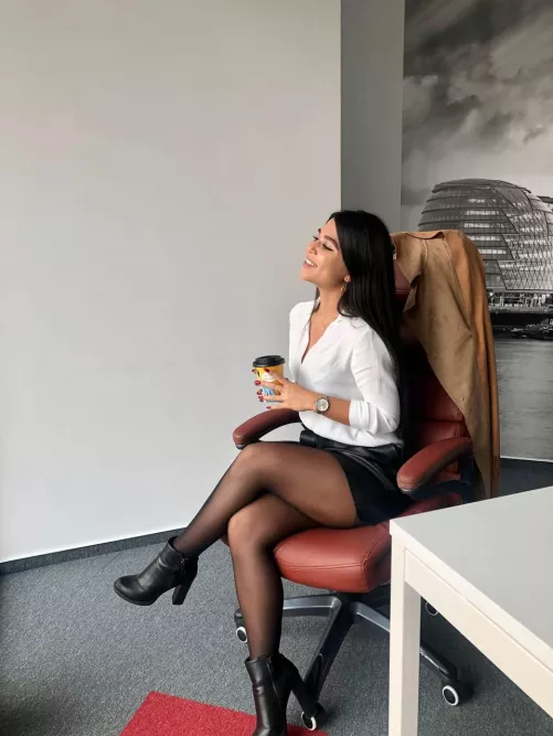 Today i will work overtime with my favorite co-worker. Hope he likes my dress