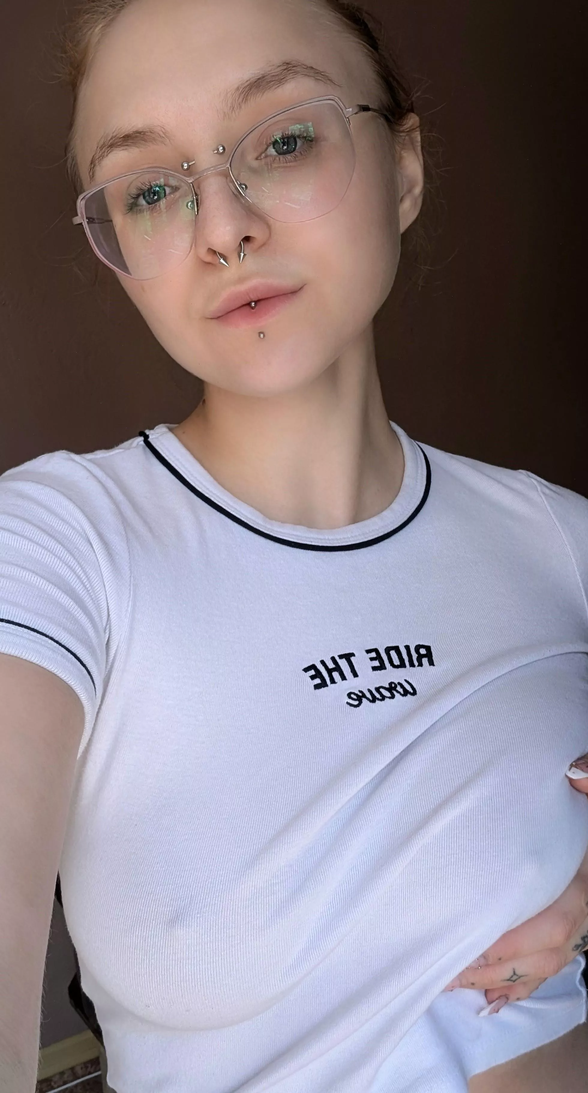 Today my dad told me to wear a bra because my nipples are poking through