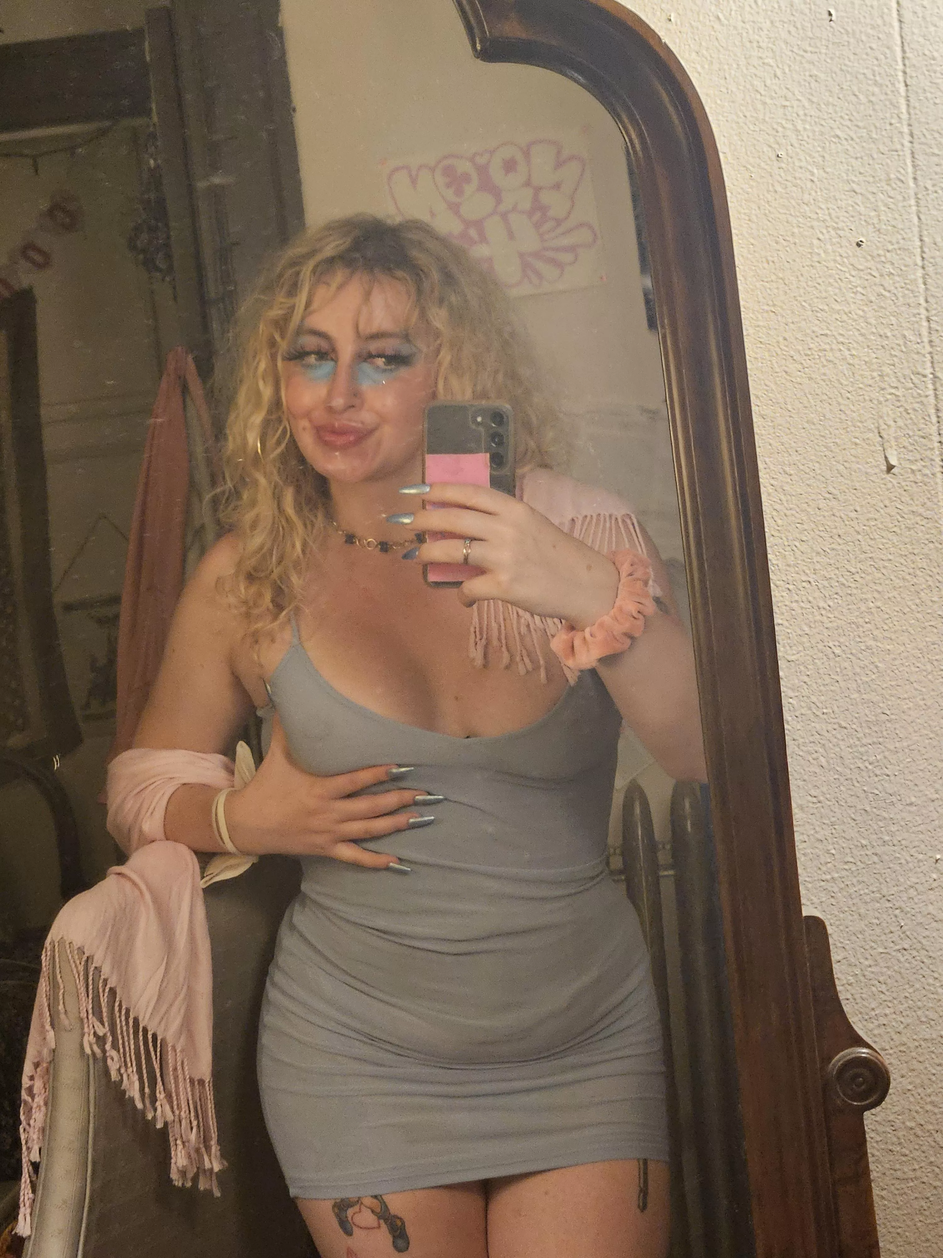 Turns out tbe dress is a little see through 