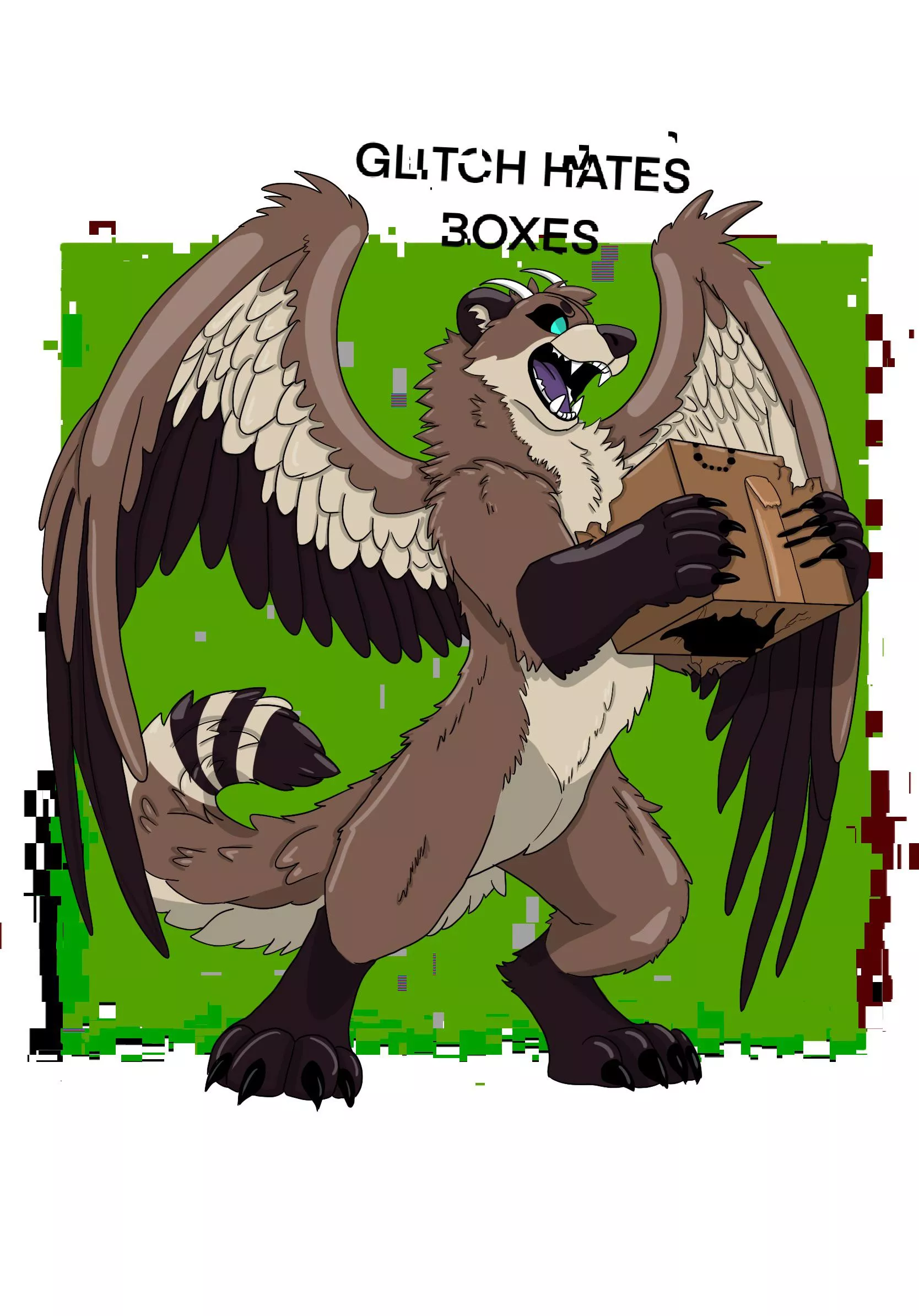 Big floof monster hates boxes >:(   (adoptable)