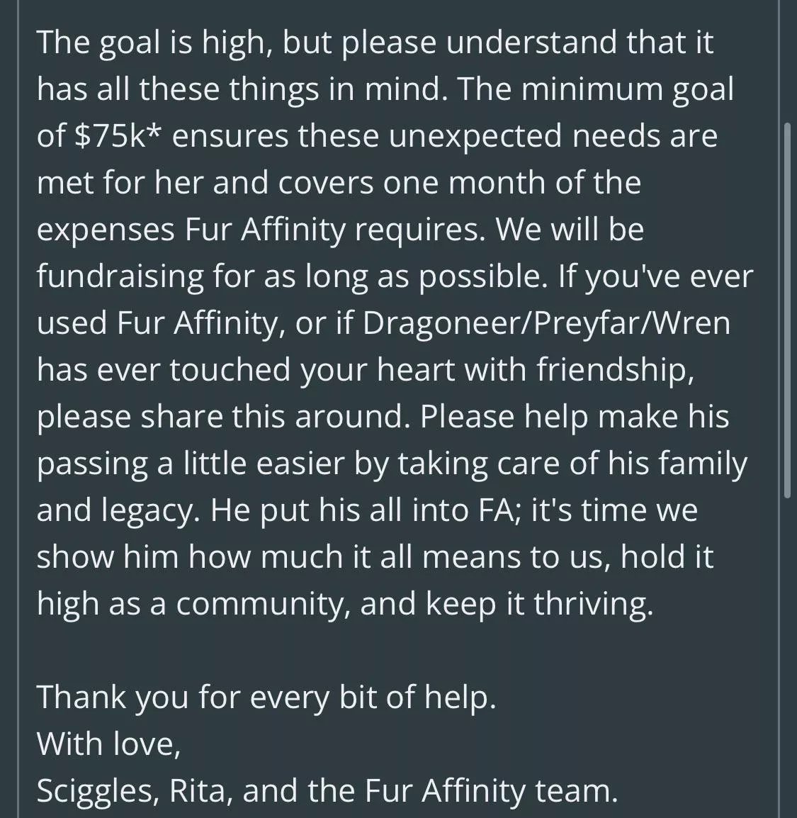 Figured I should bring attention to this. Didn’t like Dragoneer, but I’d prefer FA to continue existing. 