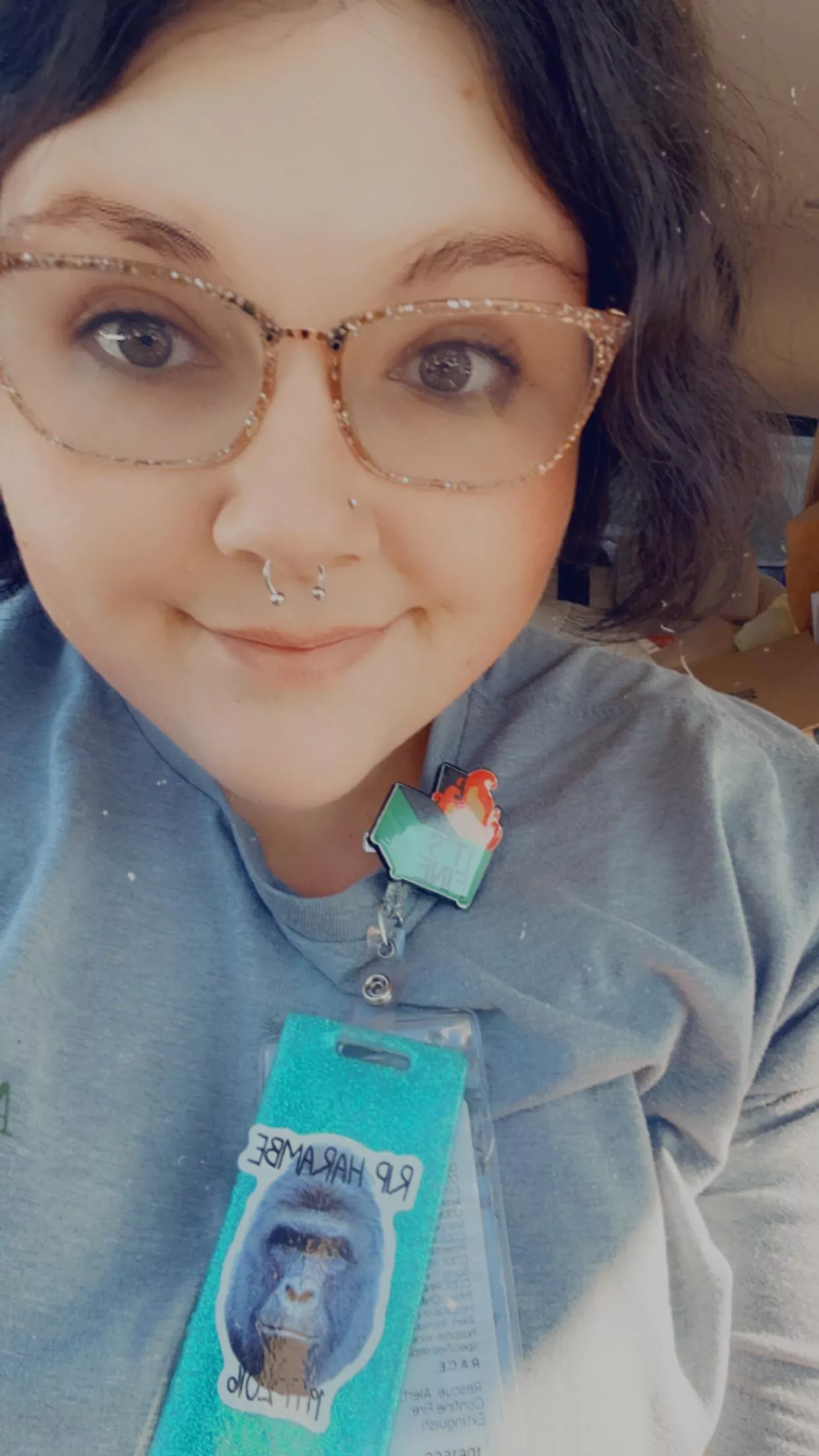 Happy Tuesday! Not all my make up decided to wash off. 😂