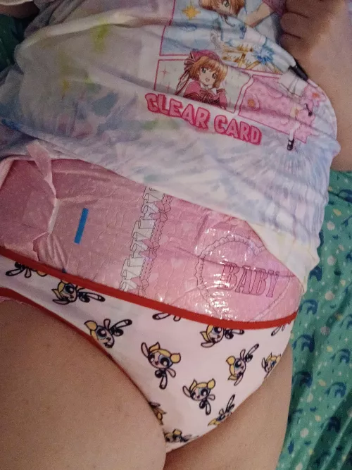hope no one at the sleepover could see my diaper ;v;