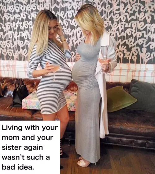 I was scared about my mom finding out that I got my sister pregnant. Turns out, she was jealous and wanted to be knocked up too. I could not say no