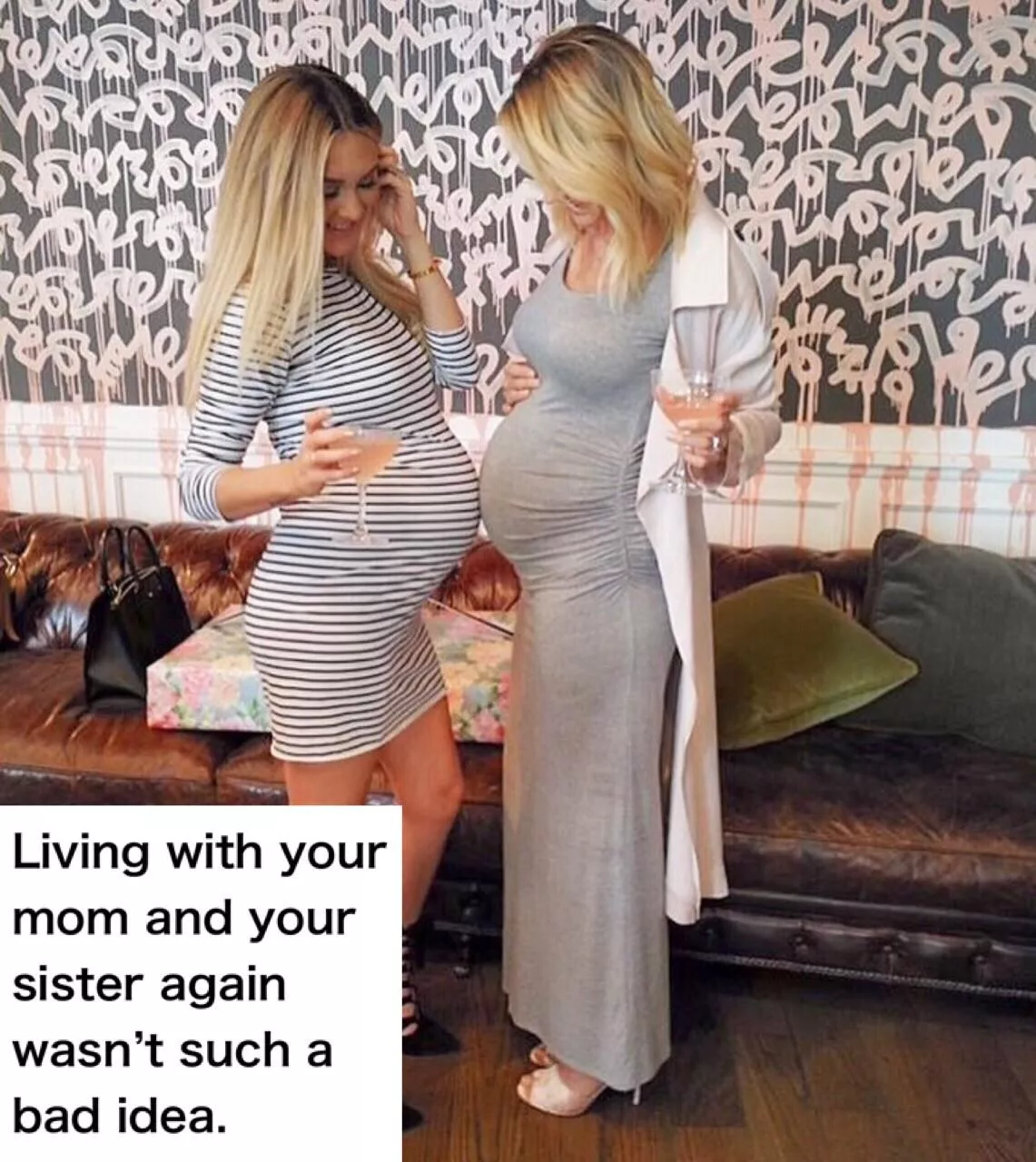 I was scared about my mom finding out that I got my sister pregnant. Turns out, she was jealous and wanted to be knocked up too. I could not say no