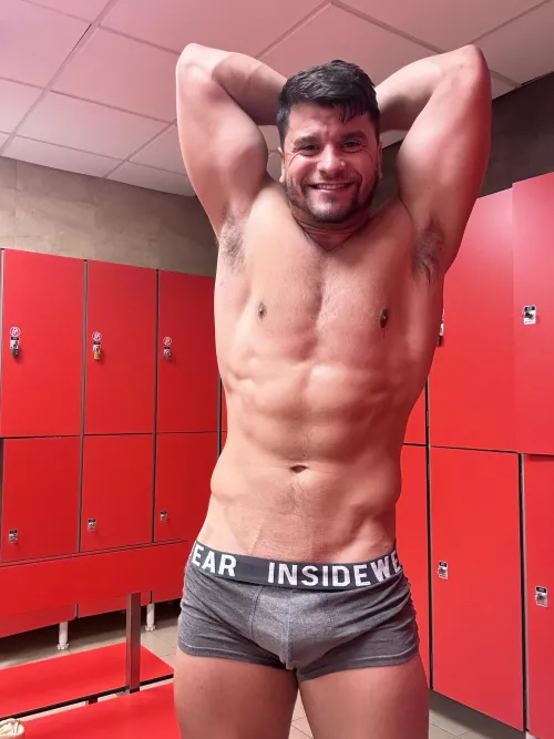 Last pic before leaving the gym for today