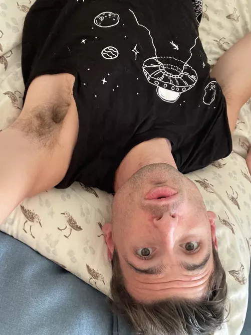 Morning armpit exposed 