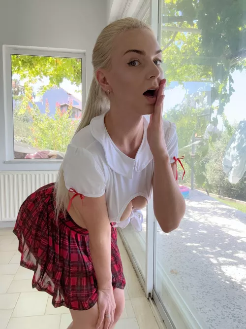 Ready to tease with your sexy plaid skirt