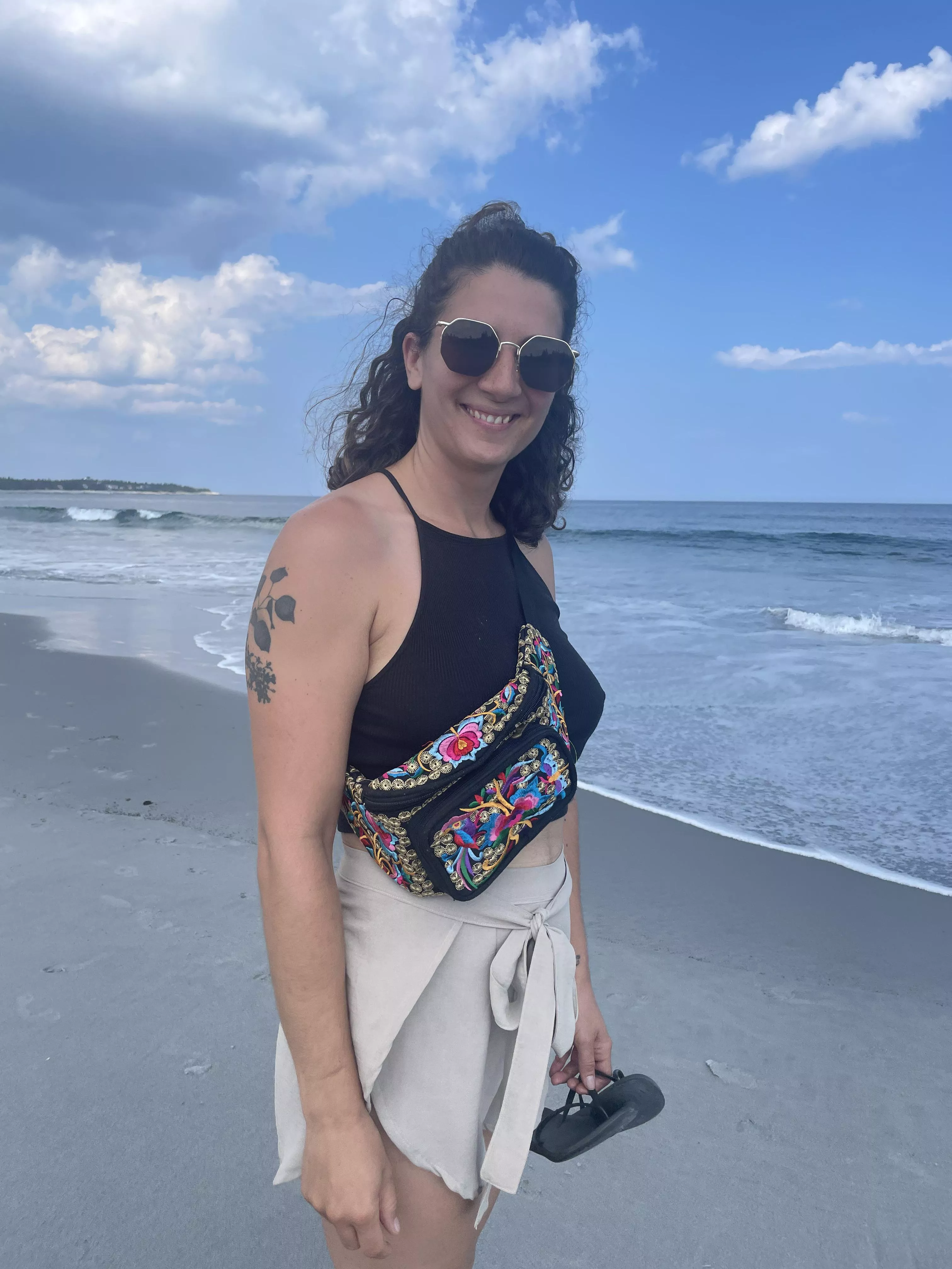 The ocean is so cold here! 🥶 [f]