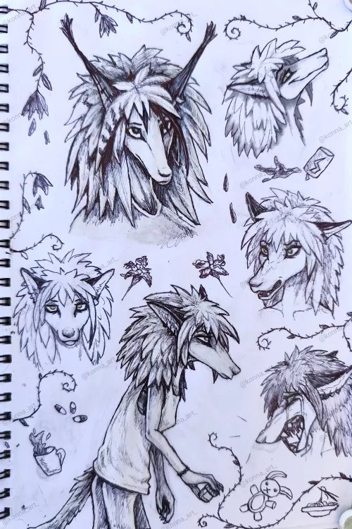 Trying to conceptualise and experiment. Admittedly got lazy at some parts (digital shading top right and decoration bottom right) but other than those parts I would love to see thoughts.Especially on the different shading styles.