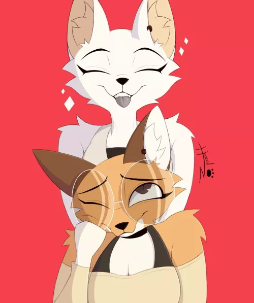 Two cuties✨(characters belong to AnimatedMau)(Art by me)