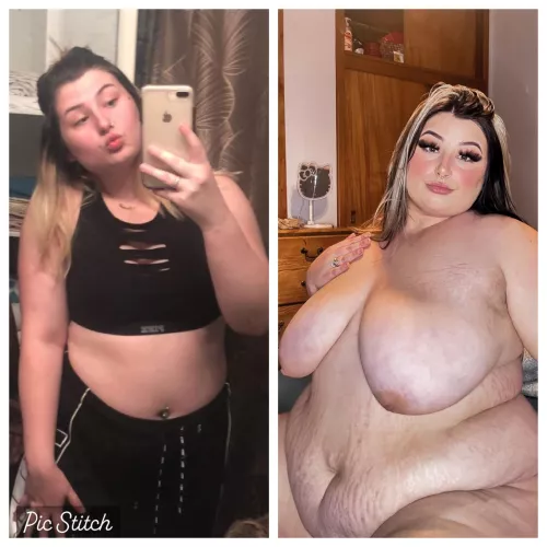 Bigger belly bigger tits👅