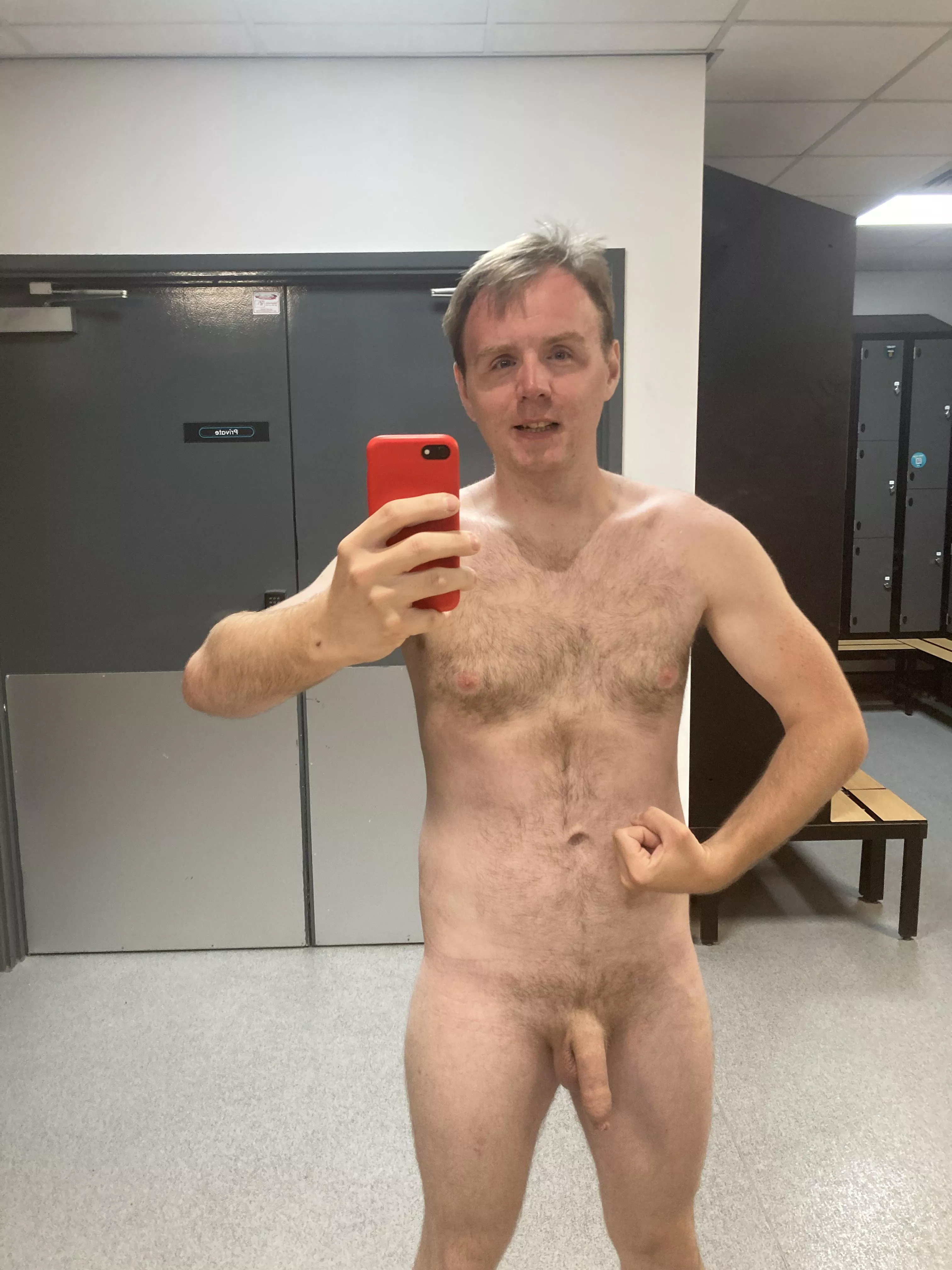 No need for a towel got nothing to hide 