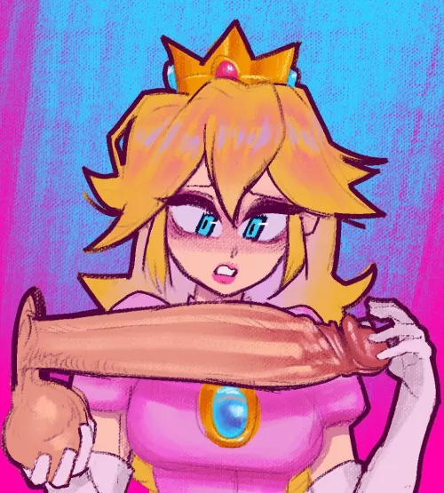 Peach at the gloryhole (LordMoku)