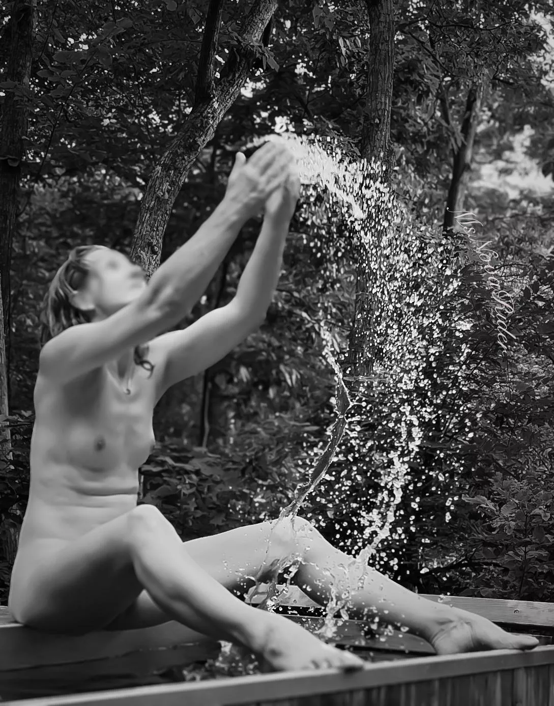 Playing with the water