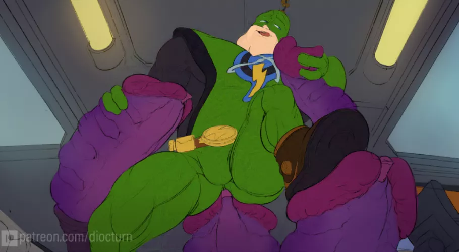 Qwark about to get fucked by some ID tentancle monster for plot related reasons ofc (artist diocturn)