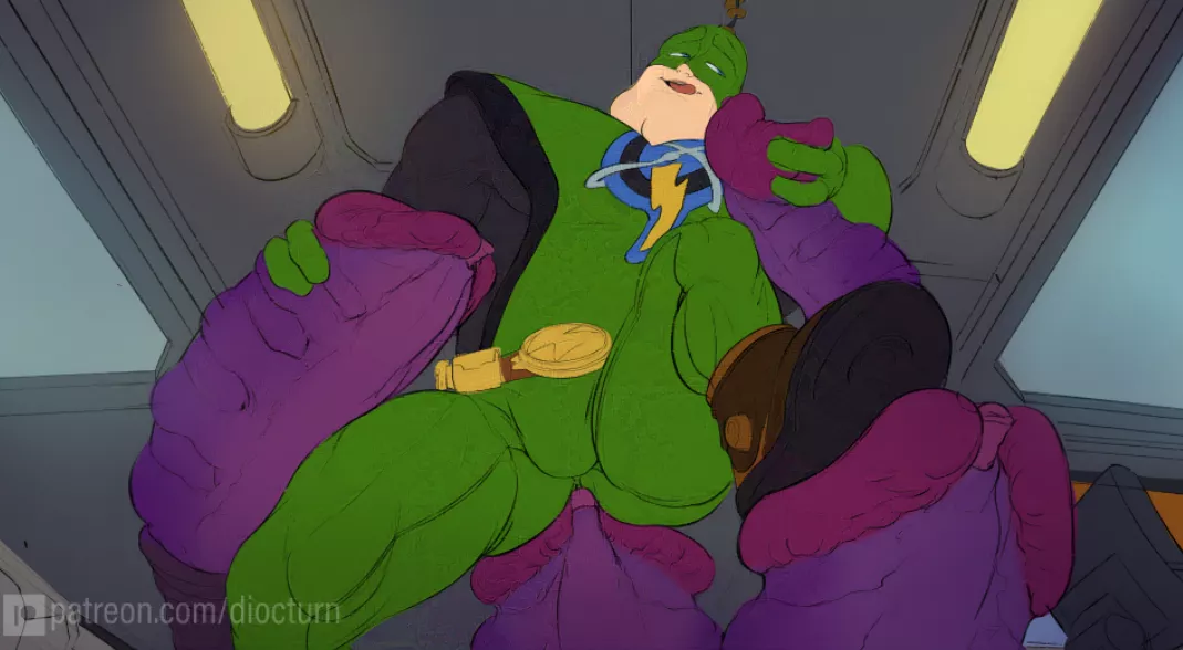 Qwark about to get fucked by some ID tentancle monster for plot related reasons ofc (artist diocturn)