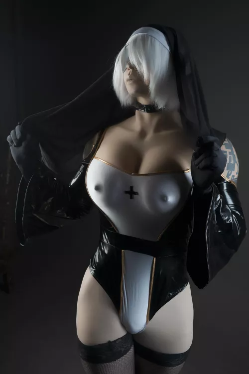 2b nun cosplay by Frame 