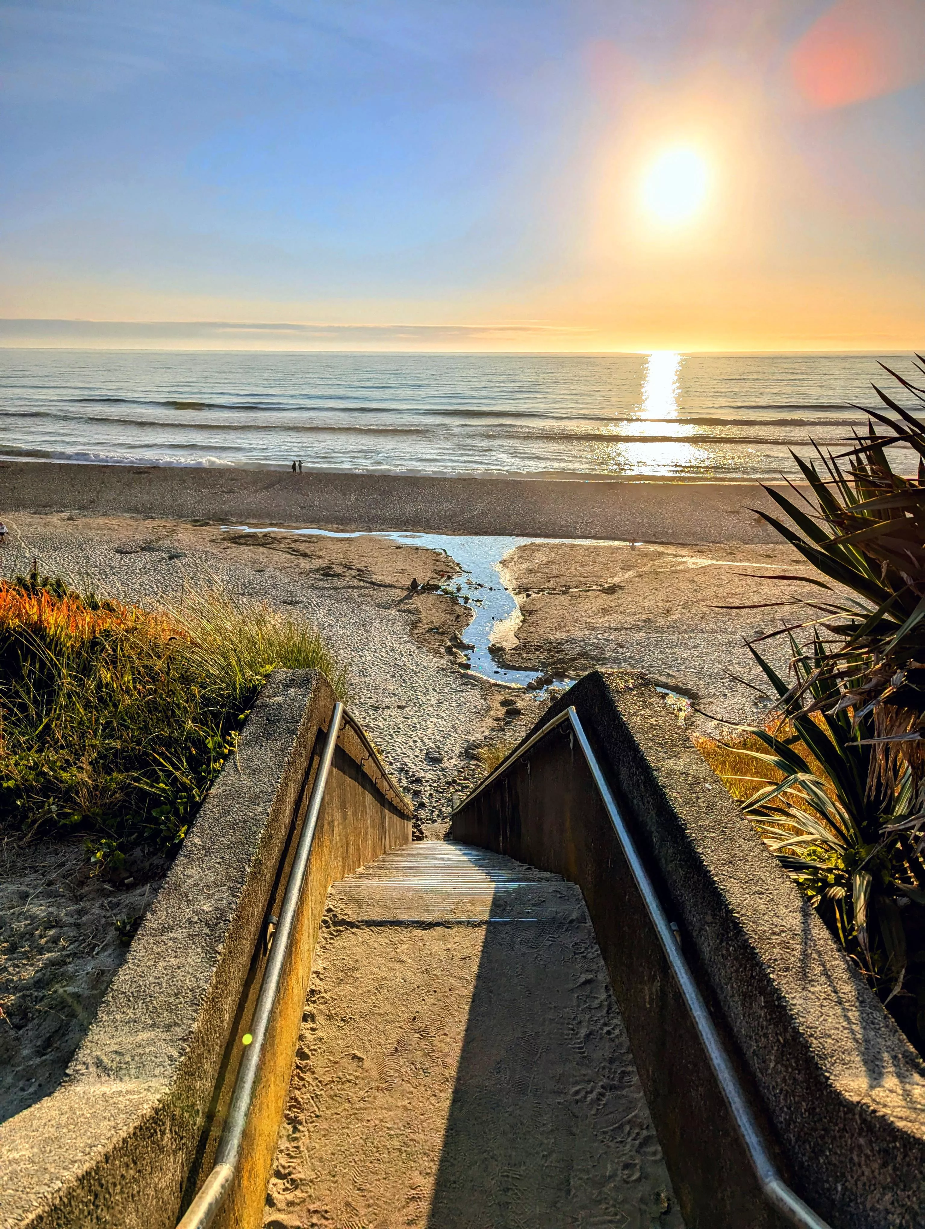 A little stairway to heaven in Lincoln City, Oregon