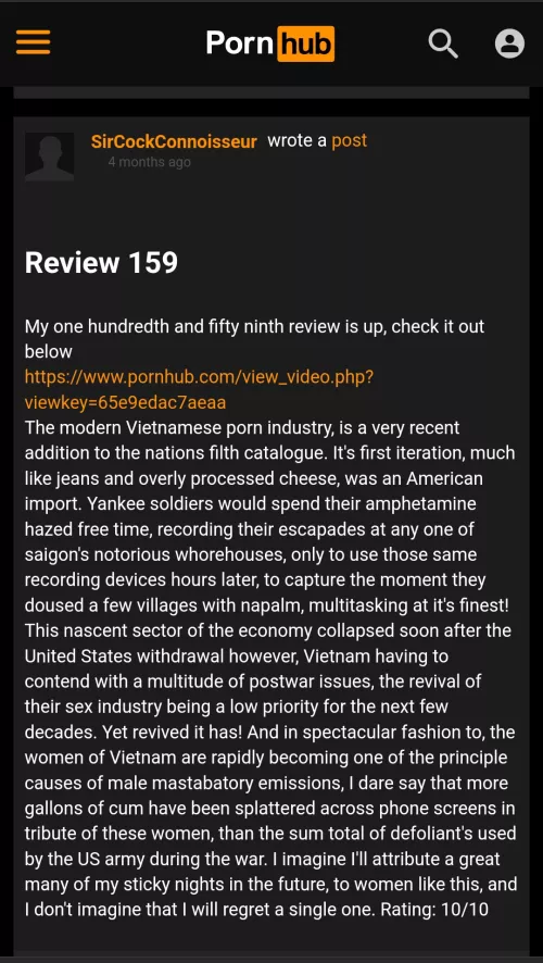 In hindsight, it probably wasn't the best idea to binge watch all those vietnam war documentaries before I wrote this one...