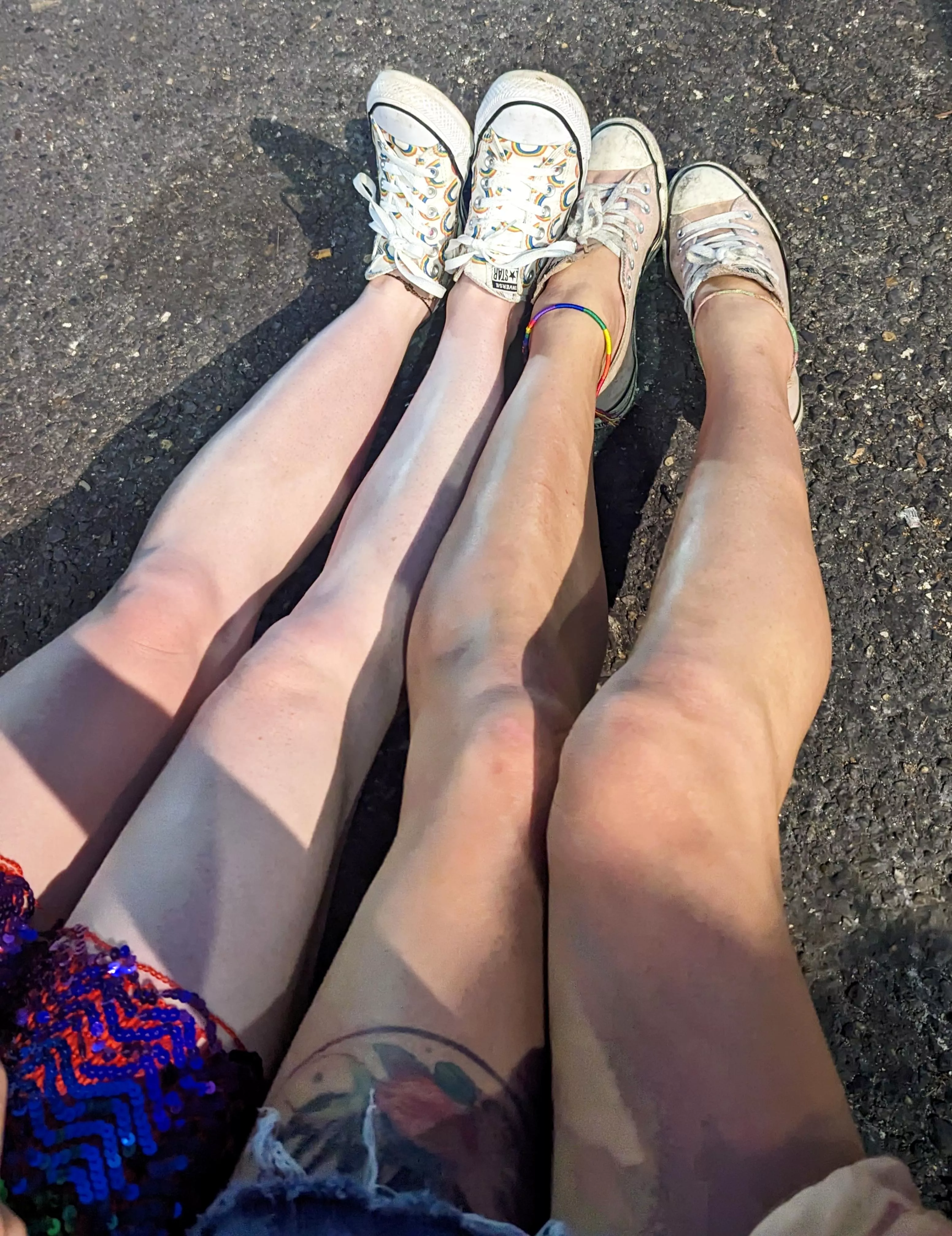 Me and a friend in chucks after the fest, 