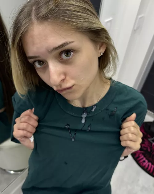 Now you have to fuck me for dirtying my favorite t-shirt