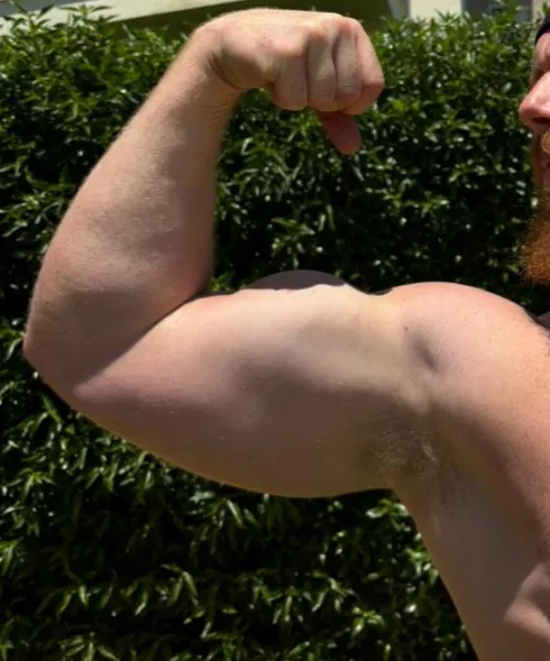 Take a deep exhale and then an even bigger inhale under these sweaty beef daddy pits?