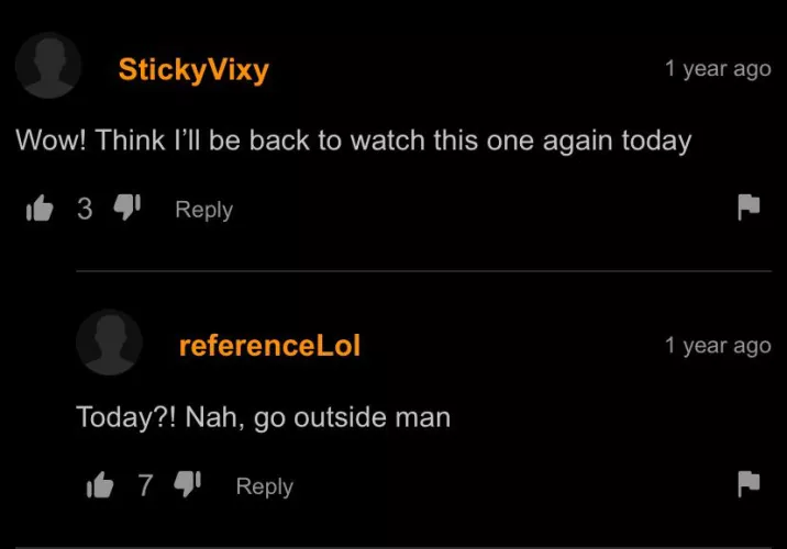 Touch some grass dude