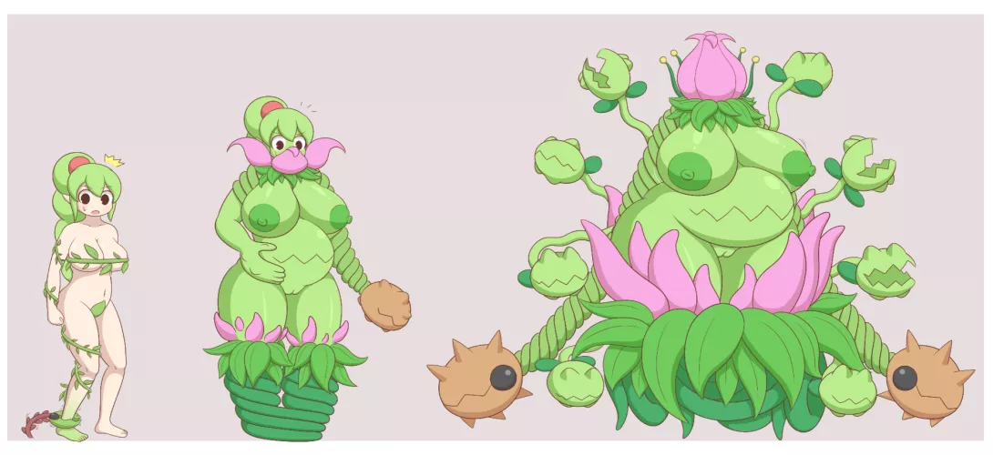 A plantera transformation by an unknown artist to me [FTPLANT]