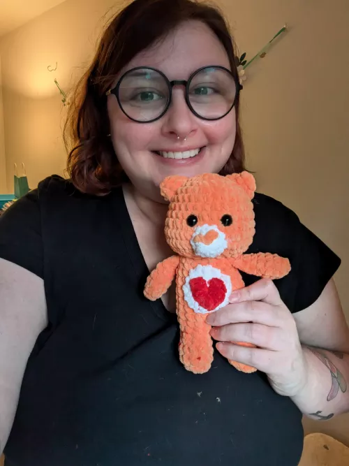 Guys, I made a care bear 🖤