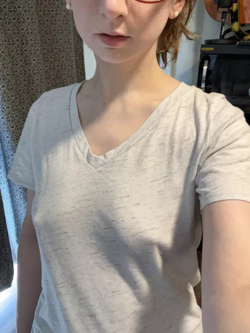 It’s a lazy day so no bra