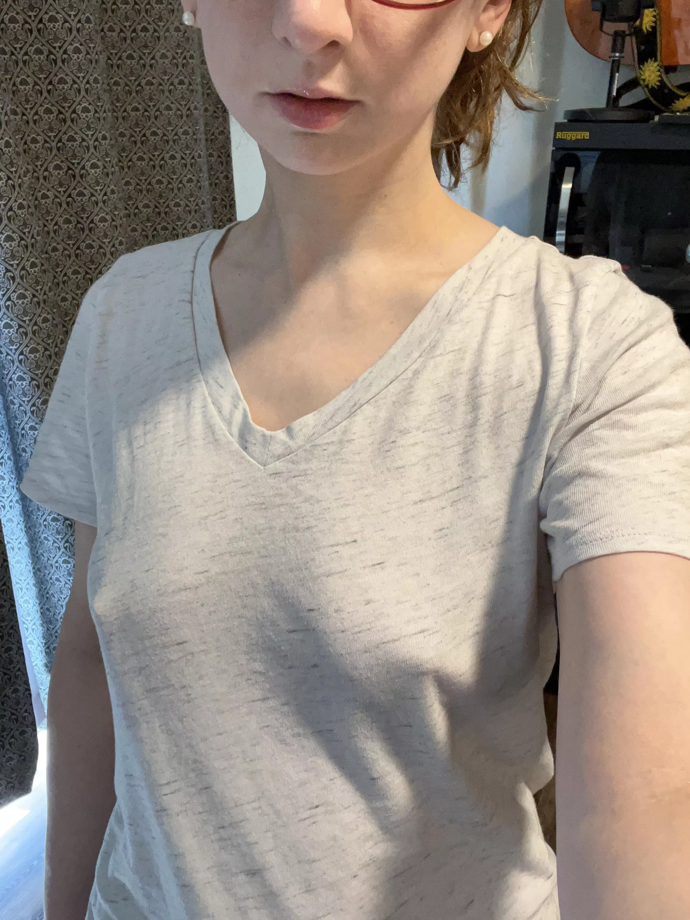 It’s a lazy day so no bra