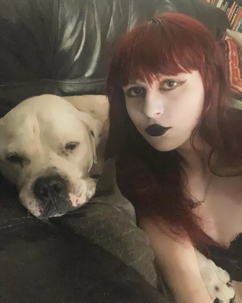 just a goth boy and his dog🦇