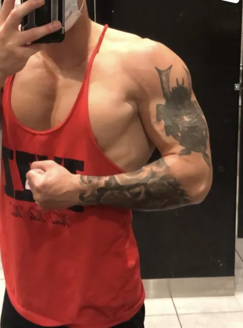 My tatted forearms want to lift your sissy ass high in the air tonight 😈🥰🫢