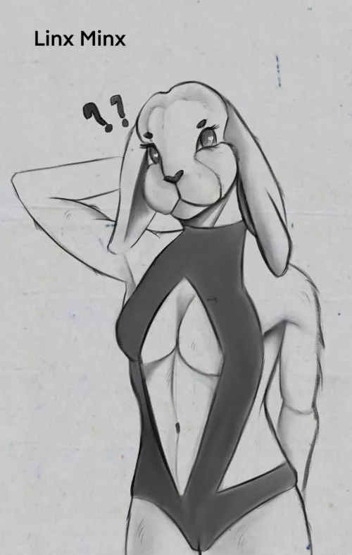 Pinup of a Harengon by (Linx Minx) Open for commissions!
