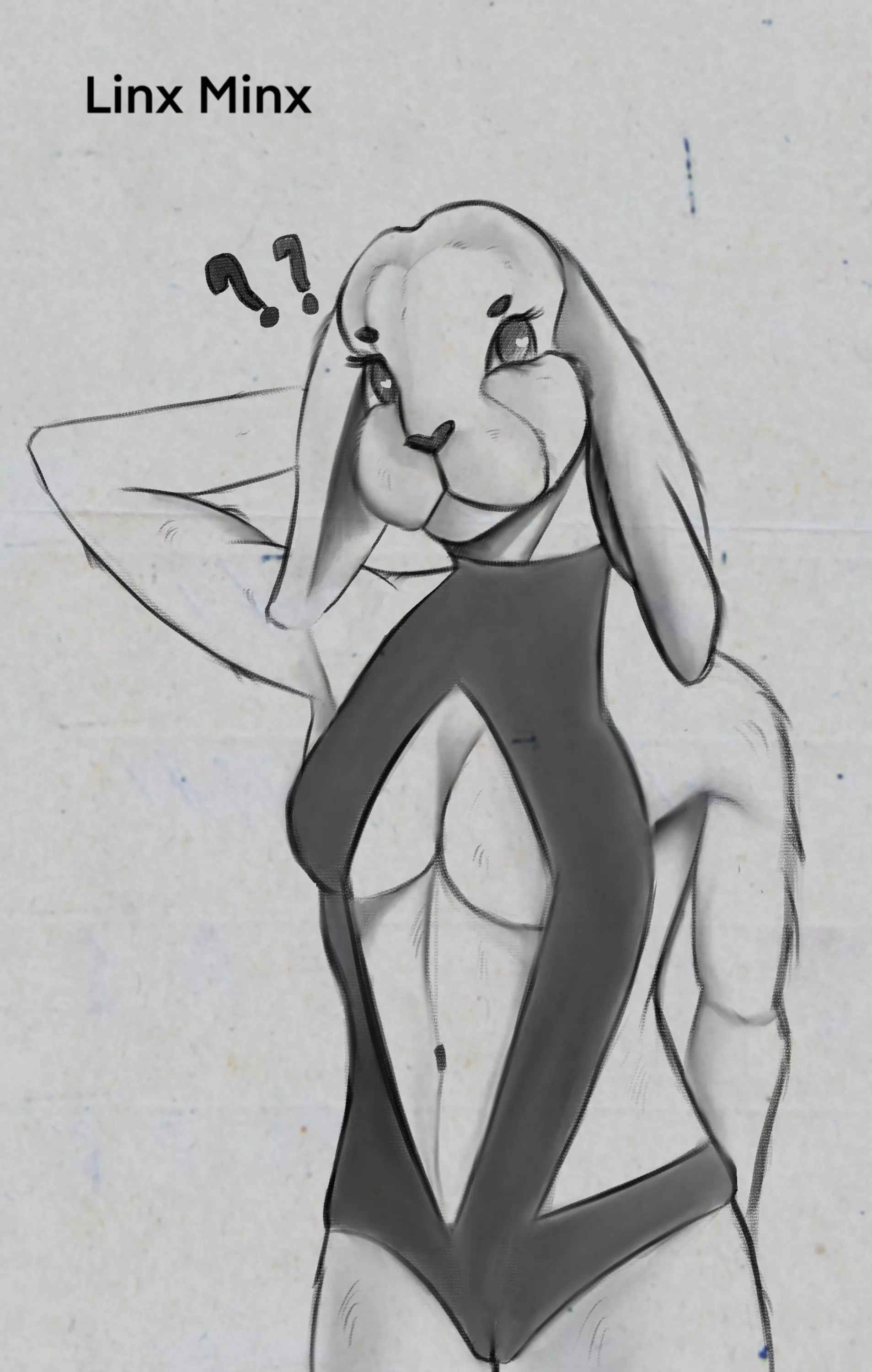 Pinup of a Harengon by (Linx Minx) Open for commissions!
