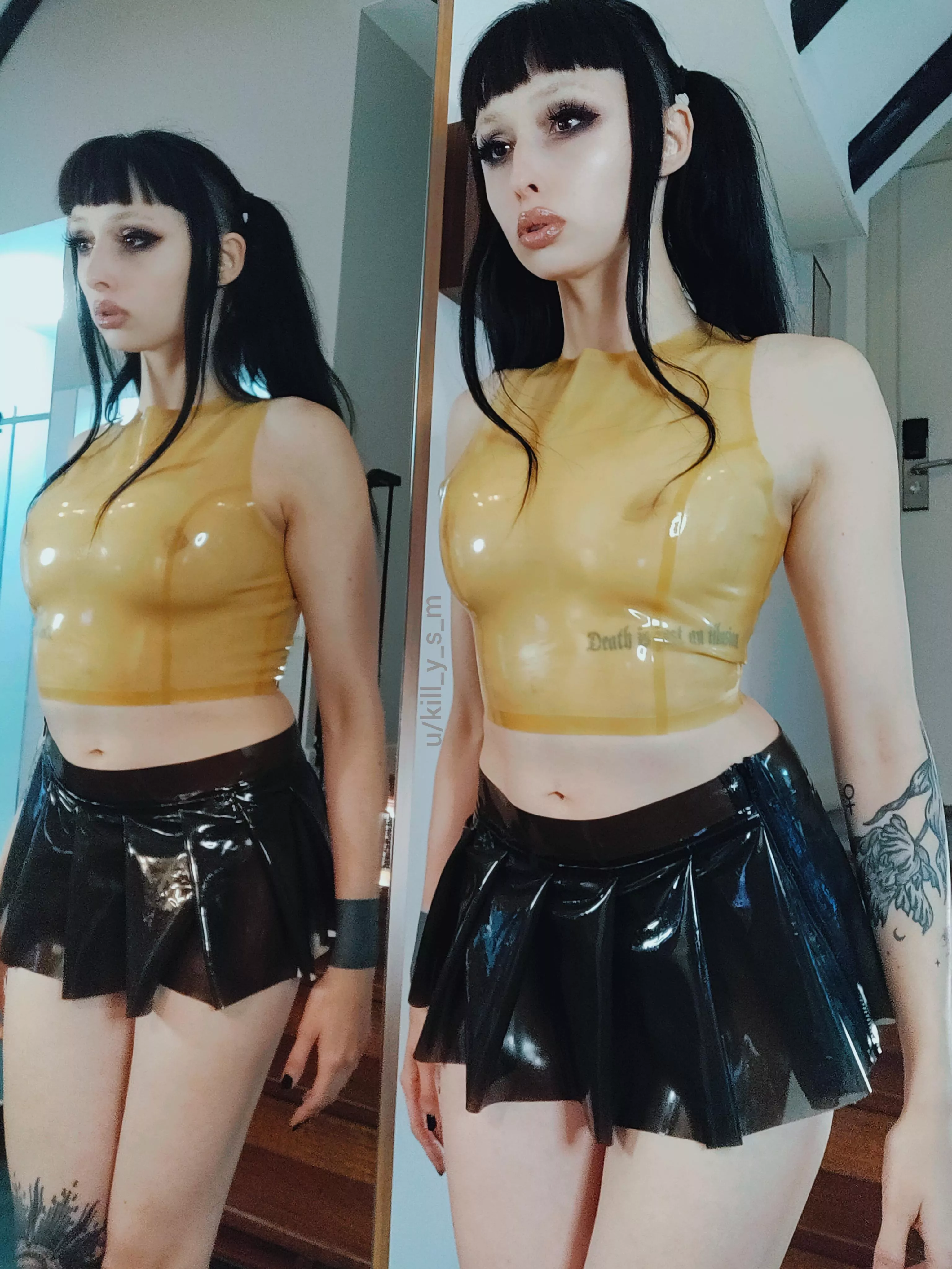 Shiny empty brained fuckdoll twins <3