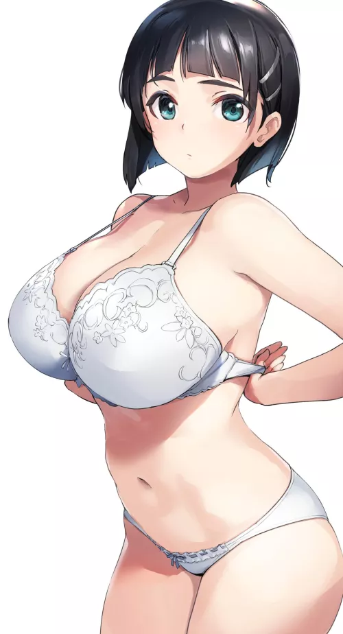 Suguha in lingerie (Shimazu Tekkou) [Sword Art Online]