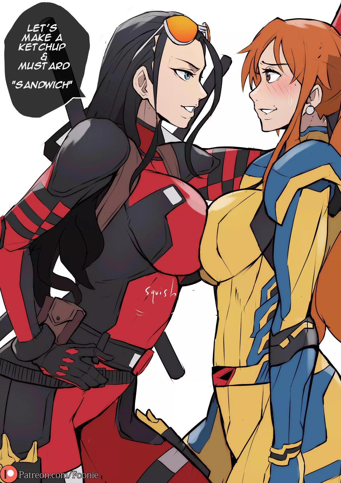 Deadpool Robin and Wolverine Nami (Foonie) [One Piece/Marvel] 