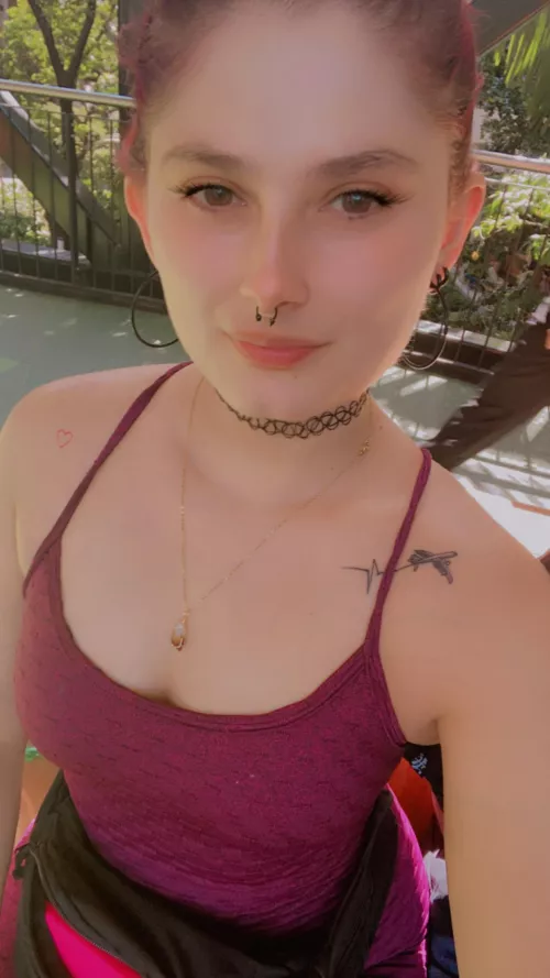 Getting some fresh air and then going about my daily business. 