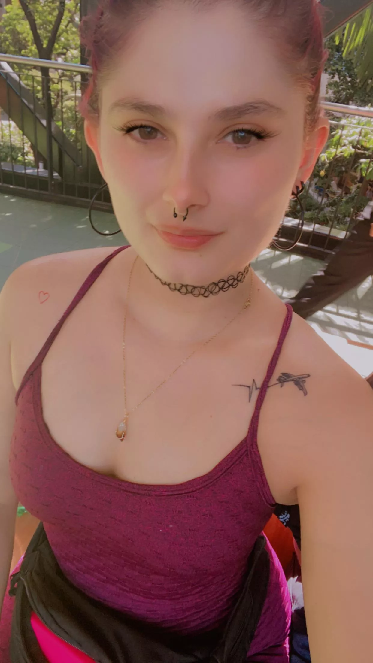 Getting some fresh air and then going about my daily business. 