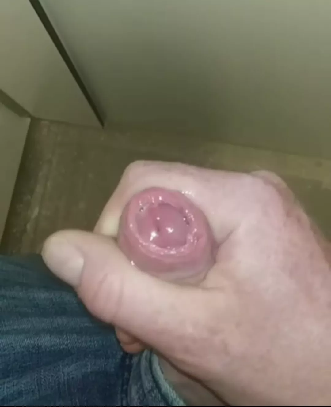 Horny in a public toilet...