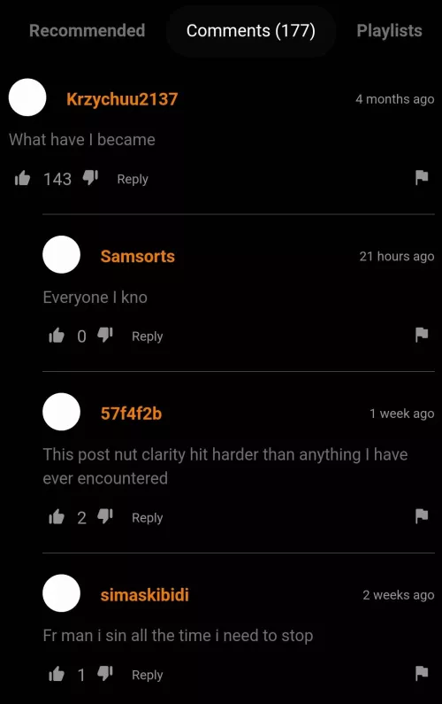 Post nut clarity hitting harder than before