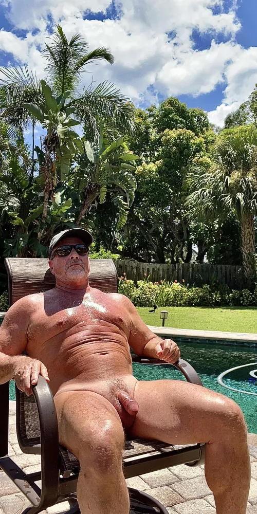 Sunning in paradise, but it’s hot out!