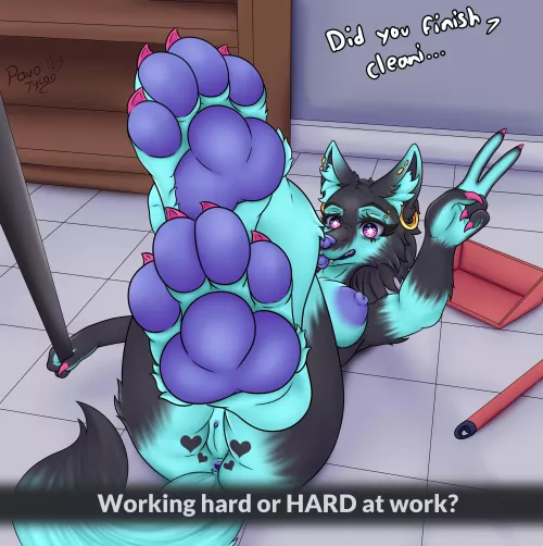 Working hard or HARD at work? [F] (Pavo Tyson)