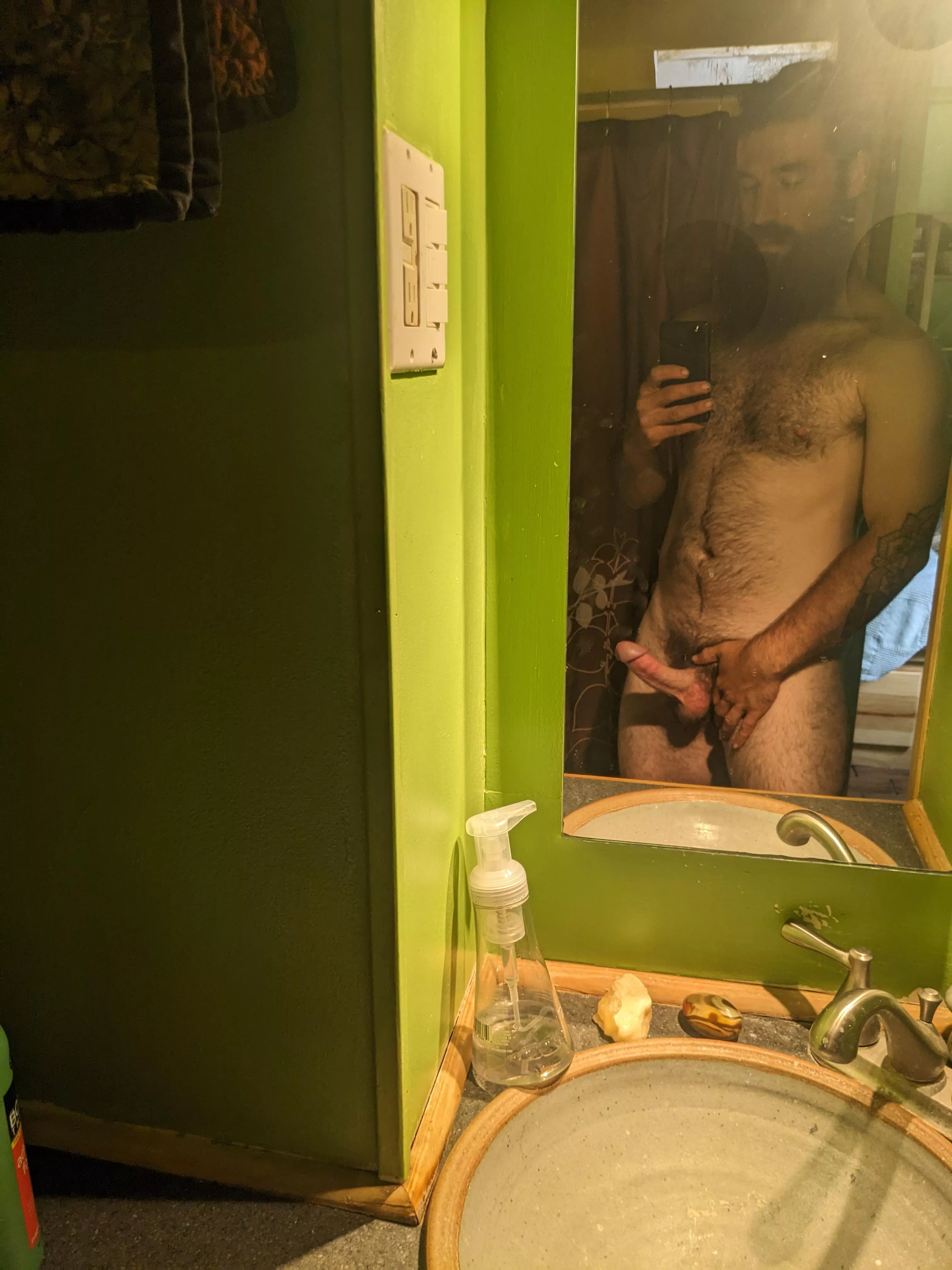 Finished farming and ready to fuck