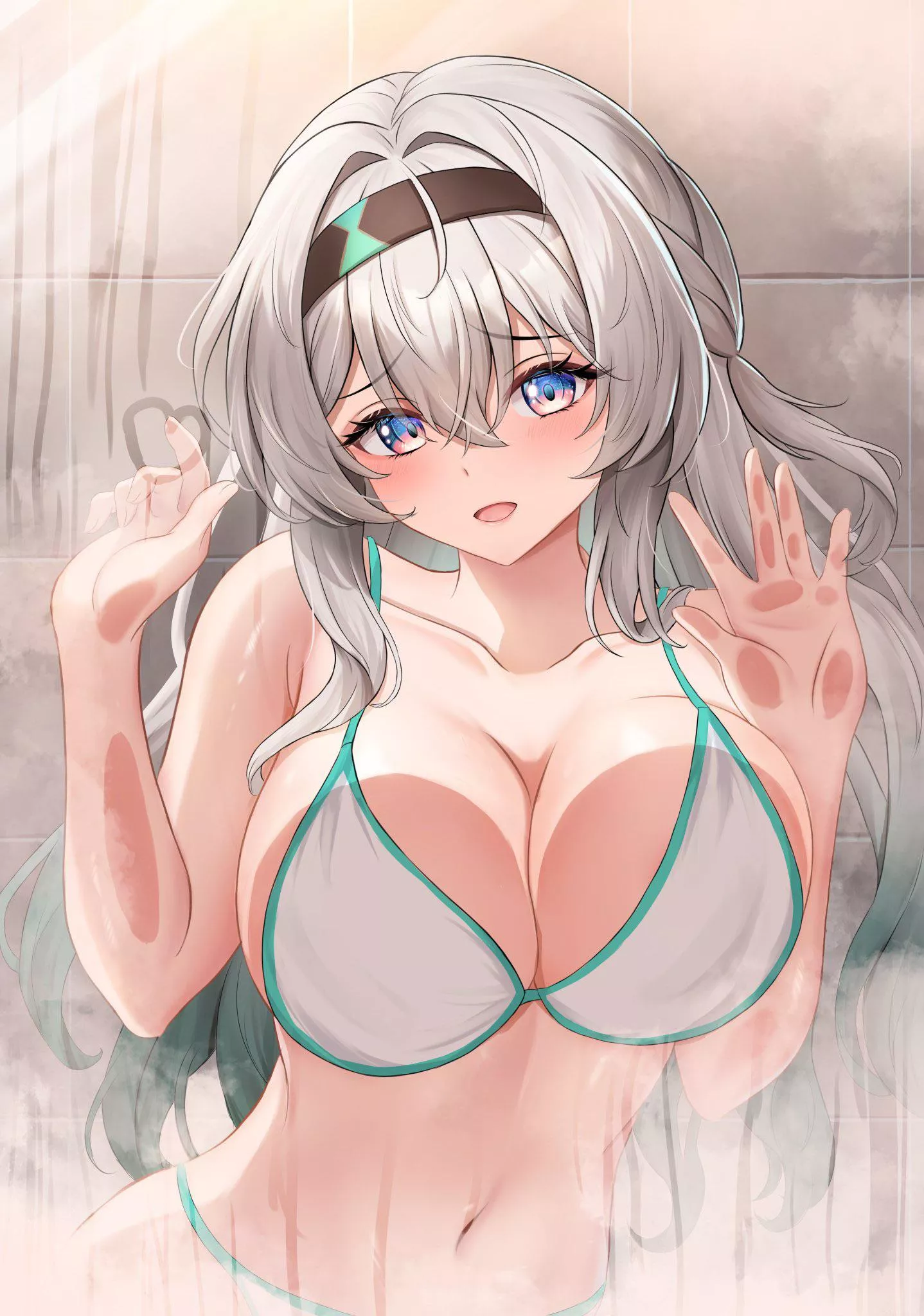 Firefly pressing against the glass 