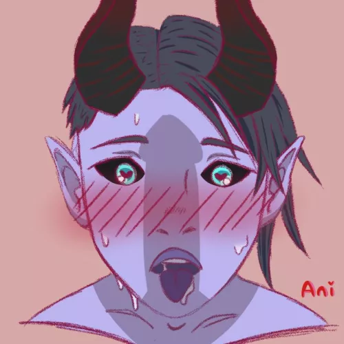 first ahegao, howd i do? (@anisoptera_art)