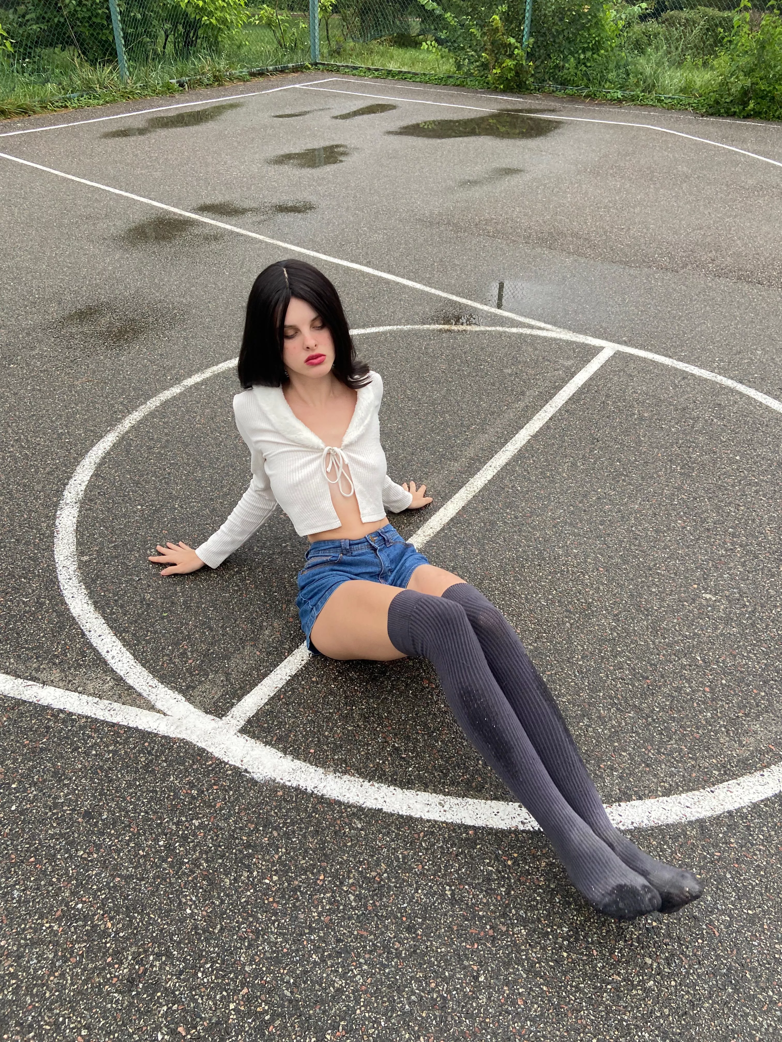 I put on socks but didn't put on a bra