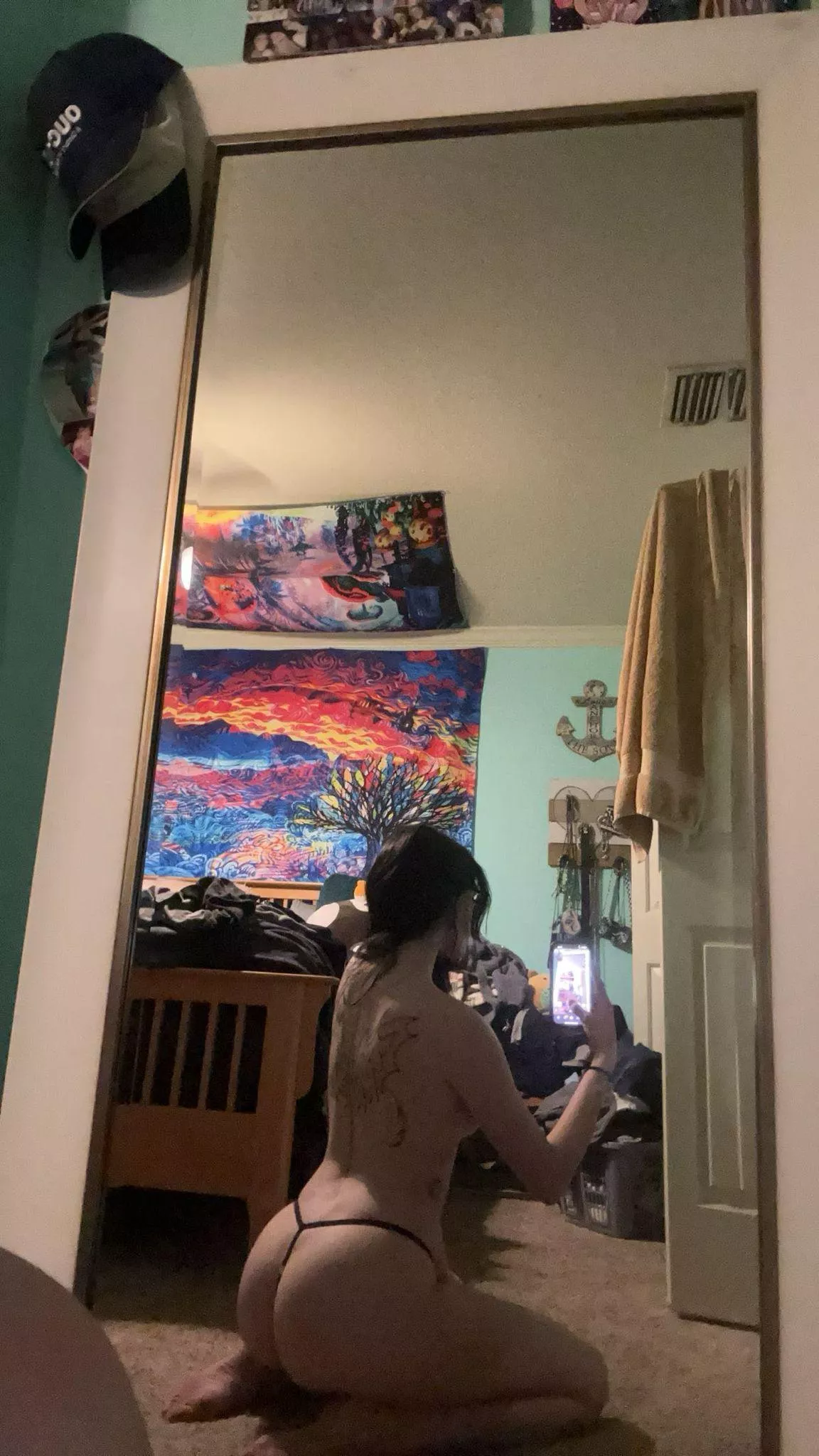 Just a naughty girl in her favorite pair of panties